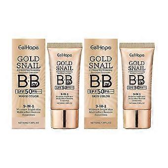 Gold Snail Protective Bb Cream Moisturizing, Concealing, Natural Skin Tone, Waterproof, Sweat-Proof, Long-Lasting Makeup