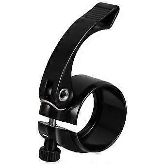 Black Bike Seat Post Clamp Quick Release for Bike Use 1Pcs Durable Aluminum Alloy