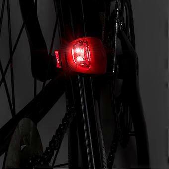 4pcs Fahrrad Radfahren Silikon Kopf Vorderrad Hinterrad Sicherheitslicht Lampen Set Helles Wasserdichtes Fahrradzubehör (2 Weiß und 2 Rot)
