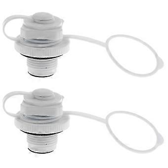 2 stuks vervangende schroefventielen voor opblaasbare lucht, geschikt voor opblaasbare rubberboten, rubberboten, zwembaden en meer.