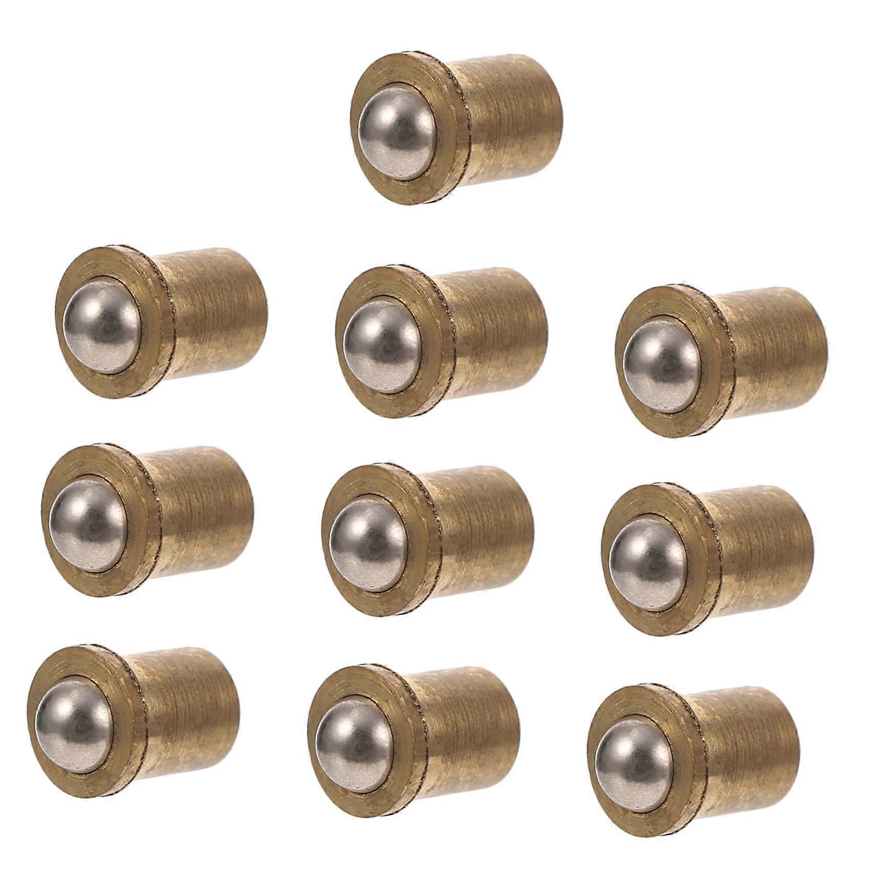 10pcs Solid Brass Ball Catch Latch for Cabinet Doors, Spring Loaded Catch for Smooth Operation