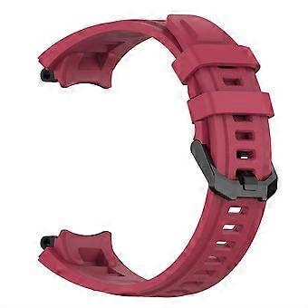 Soft Silicone Replacement Band Adjustable Sweat Resistant Watch Strap for Amazfit T Rex 2