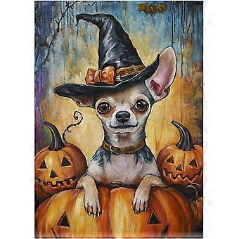 Halloween Chihuahua Jigsaw Puzzle - Pet Pumpkin Costume Portrait for Chihuahua Owner SQZ975
