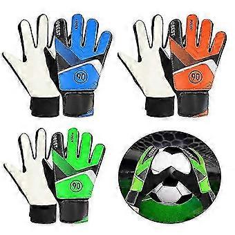 1 paar Kids Boy Soccer Keeper PU Handschoenen Vingerbescherming Doel Verdikte Latex Voetbalhandschoenen voor futbol futebol Keeper