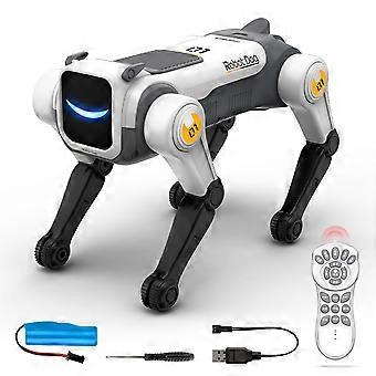 AI Robot Dog Remote Control Stunt Robot Dog Singing and Dancing Smart RC Robot Pet Toy AI Voice Control for Kids A