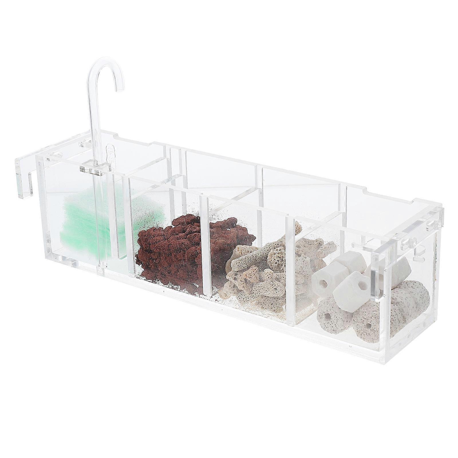 Acrylic Aquarium Filter Box Fish Tank Filter Box Function 1Set Hanging