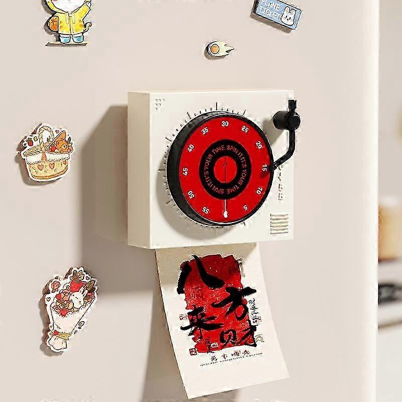 Retro Mechanical Timer With Magnetic Base