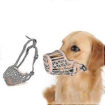 Pet Dog Muzzles For Puppy Anti-bite Breathable Environmental Protection Dog Mouth Cover For Anti-callbeige#3aespa