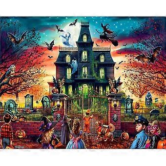 Jigsaw Puzzle Fun Haunted Halloween Fright House HAA791