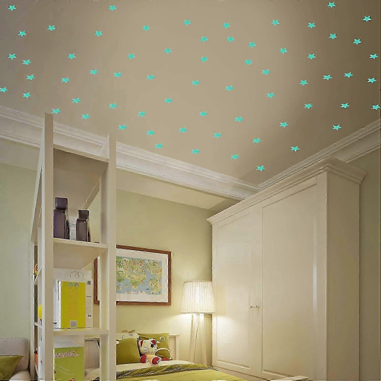 Reusable Glow Star Ceiling Decals