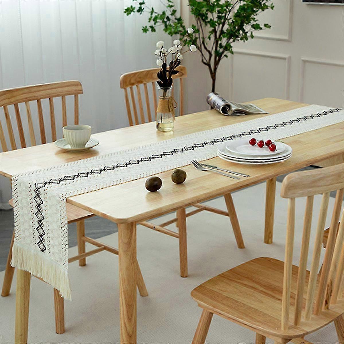 Cotton Burlap Rustic Table Runner