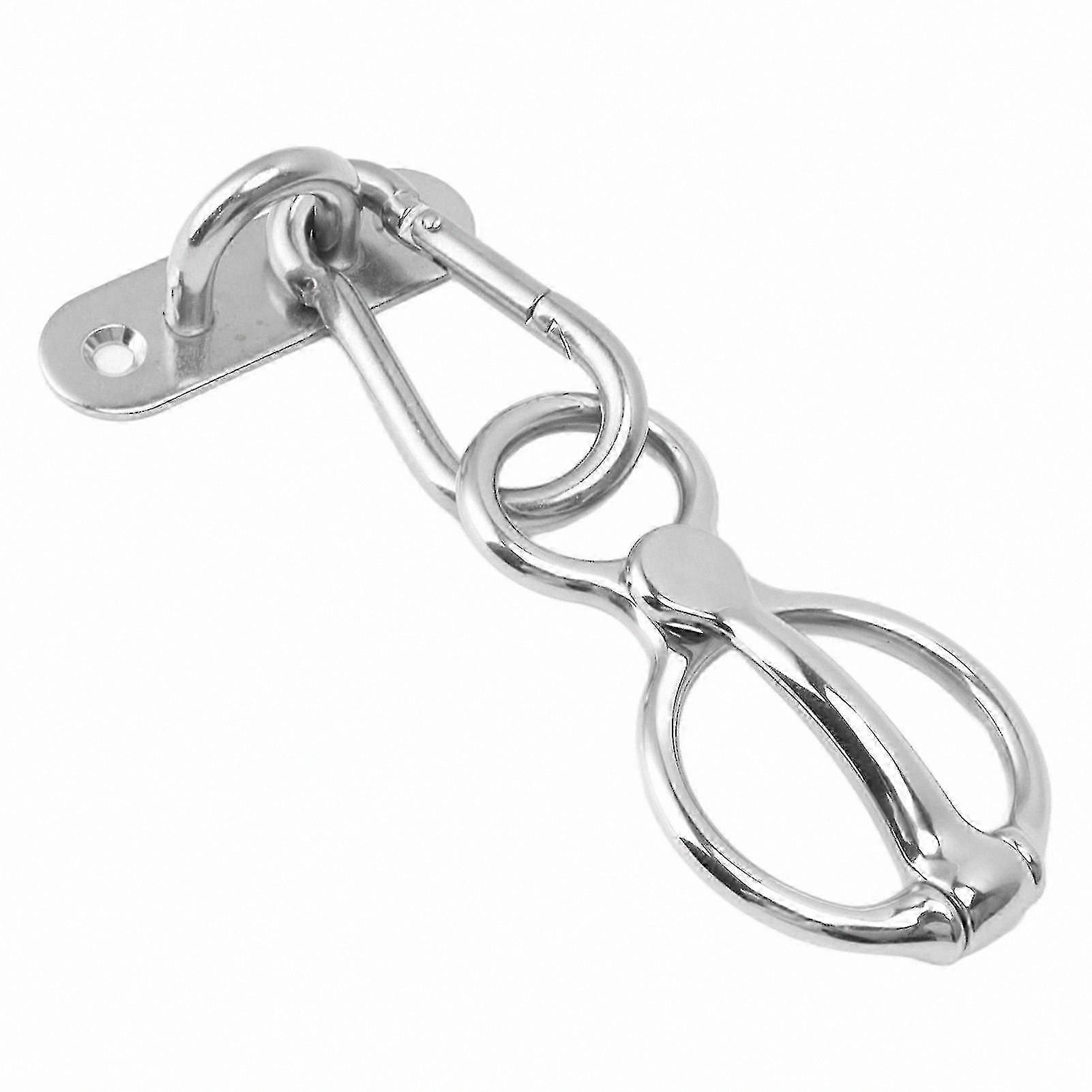 Stainless Steel Half Round Ring for Horse Training Safe Pulling Accessory