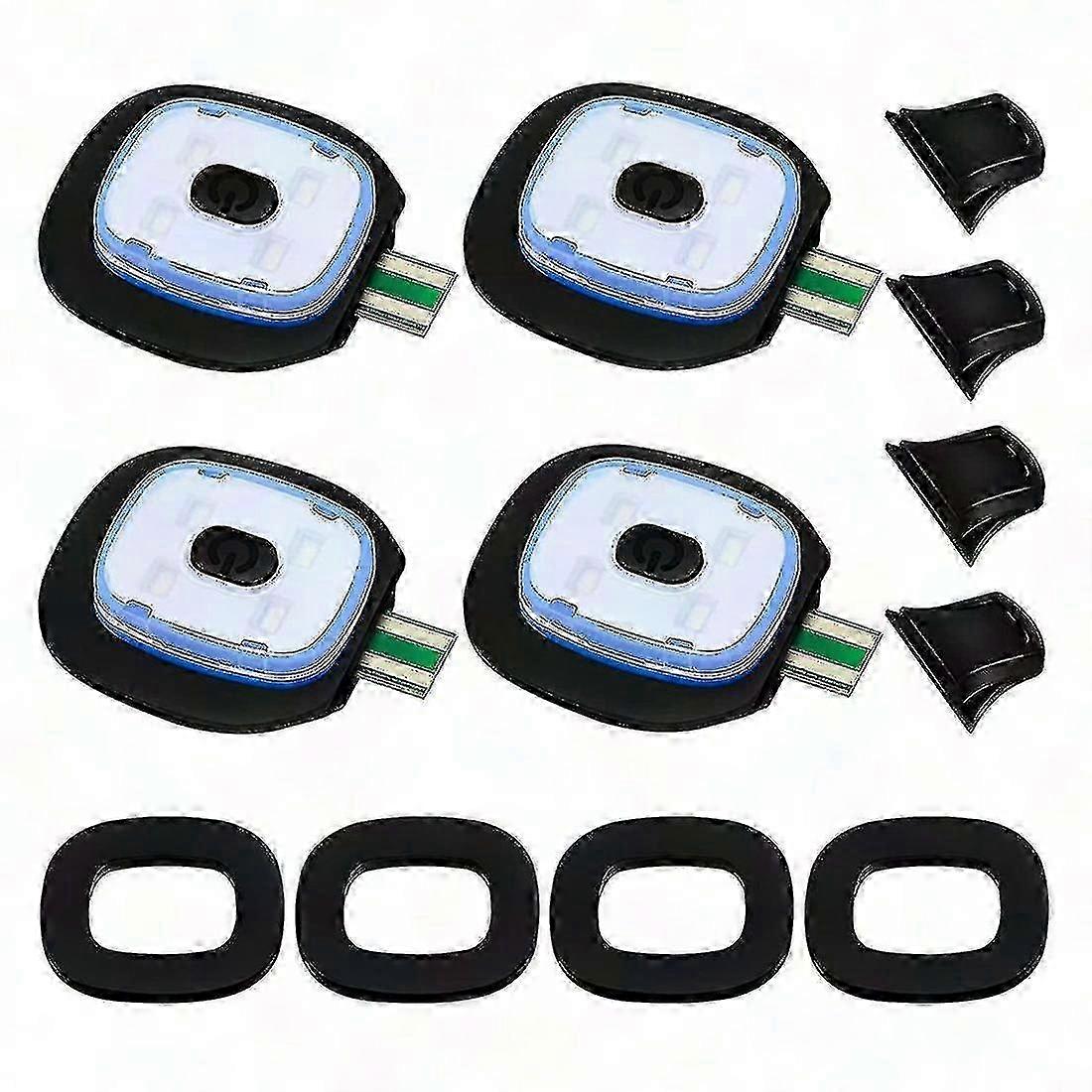 Rechargeable LED Knit Beanie Hat Light - 4 Pack with Strong, Medium & Weak Light Modes