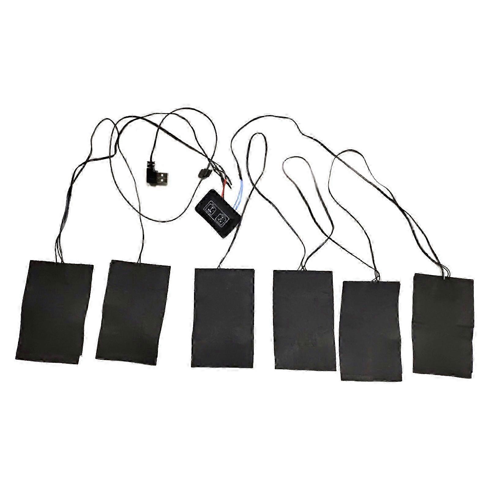 1 Set Warm Keeping Heating Pad Effective Fiber Practical Stable Function Clothes Heating Sheet compatible with Winter