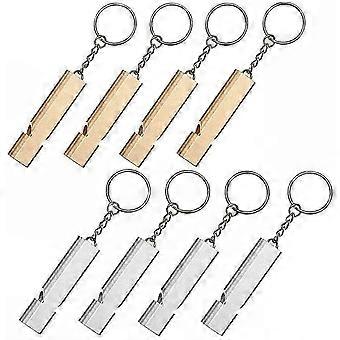 Emergency Survival & Referee Pocket Carry, 8 Piece Emergency Whistle Keyrings
