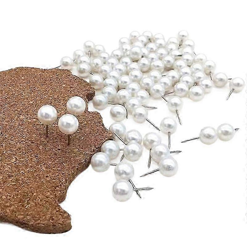 Faux Pearl Round Head Push Pins