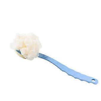 Terug Schrobber Lange Handvat Achter Bad Douche Massager Lichaam Huid Droge Reiniging Borstel (3st, blauw + groen + roze)
