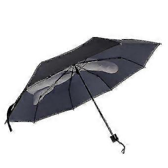 Middle Finger Design Black Umbrella Compact Fold compatible with Adults Windproof Szkyd