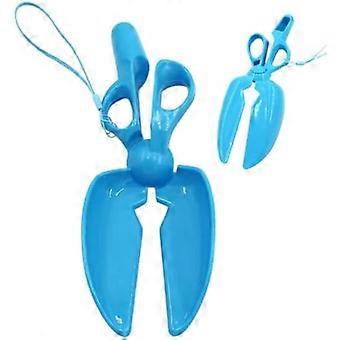 Dog Pooper Scooper Non-Slip Scissor Shape Pet Waste Picker Upper Collector for Small Medium Large Dogs Outdoor Yard Park Camping dkcf