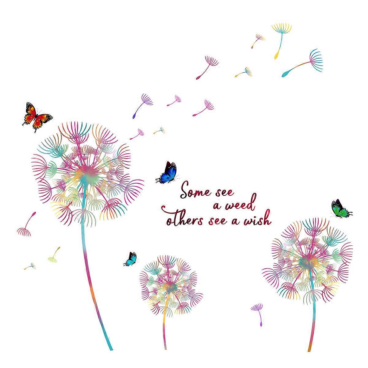 Creative Colourful Plant Wall Stickers