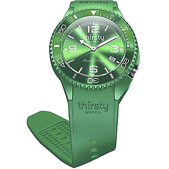 Thirsty wheat grass unisex watch for Unisex Analog Japanese Quartz with Silicone Bracelet BO-GRASS