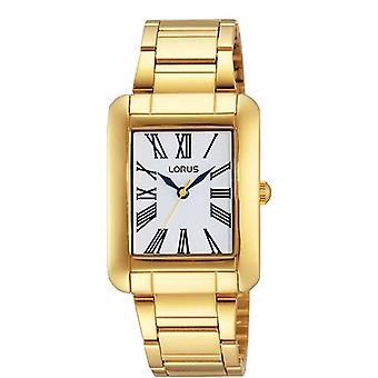 Lorus Quartz Analog Women's Watch with RRS80UX9 Gold Plated Stainless Steel Bracelet