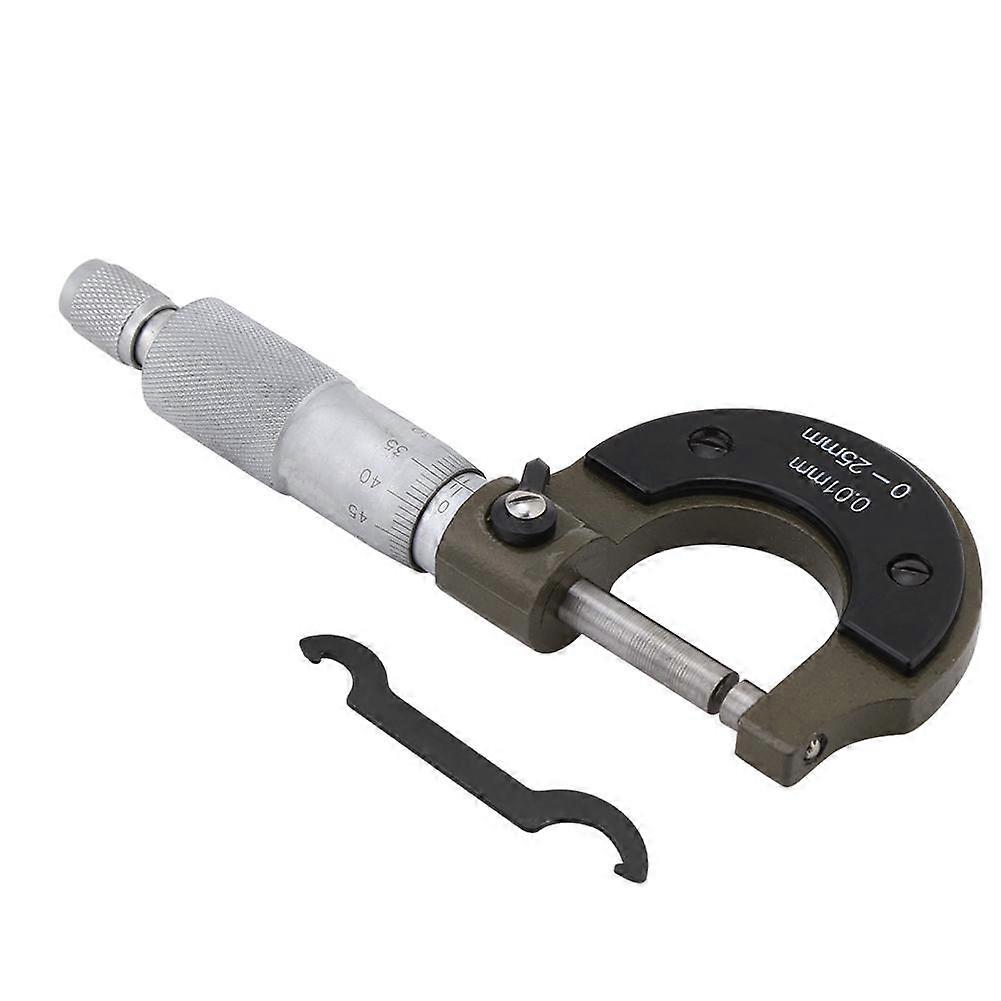1pc High Precision Outside Micrometer Thickness Gauge 0 25mm Measuring Range
