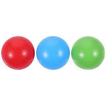 Children's Wooden Croquet Ball Set for Playing 3Pcs Assorted Color Lawn Game