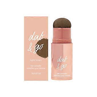 2pcs Hair part shading powder, Light brown, Covers hair part, Fills hairline, Natural color