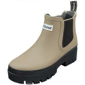 Barbour Halton Womens Chelsea Boots in Brown Black