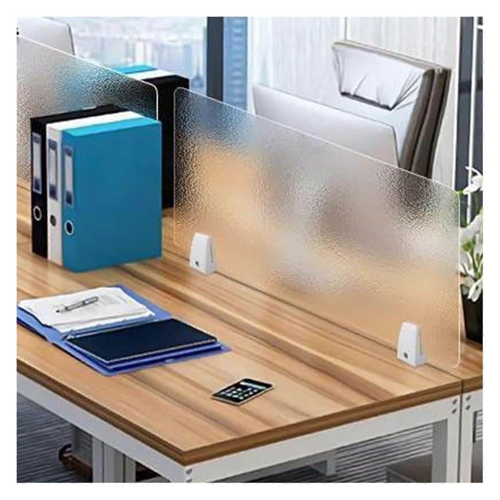 Desk Privacy Panel 40x60cm NoiseReducing Translucent Office Partition Screen for Study and Workspaces