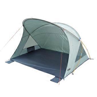 Strandtent, uv-bescherming 80, zonbescherming, windbescherming met 4 zandzakken