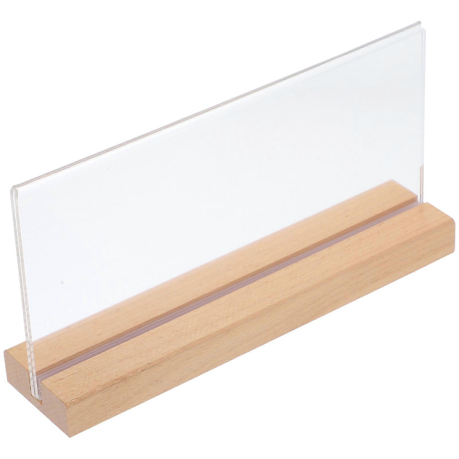 Display Stands Table Sign Holder compatible with Brochure Holder 3Pcs Clear Set