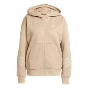 Adidas Womens/Ladies 3 Stripes Full Zip Hoodie