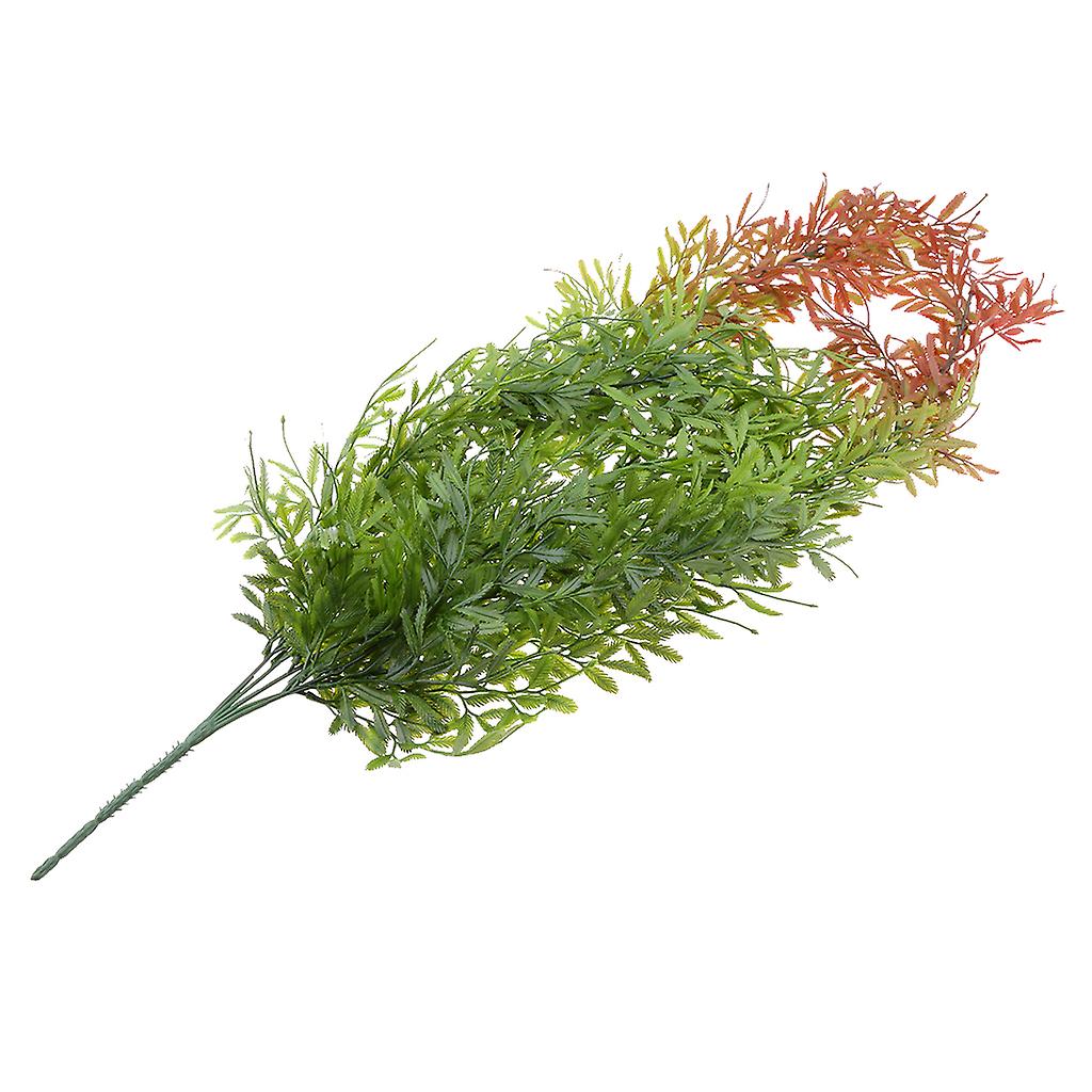 Natura felce artificiale verde erba pianta fiore per casa floreale decoro rosso