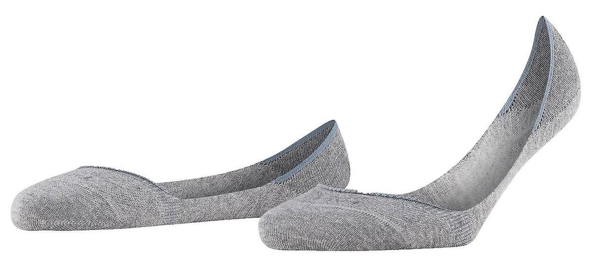 Falke Step Medium Cut No Show Socks - Light Grey Marl