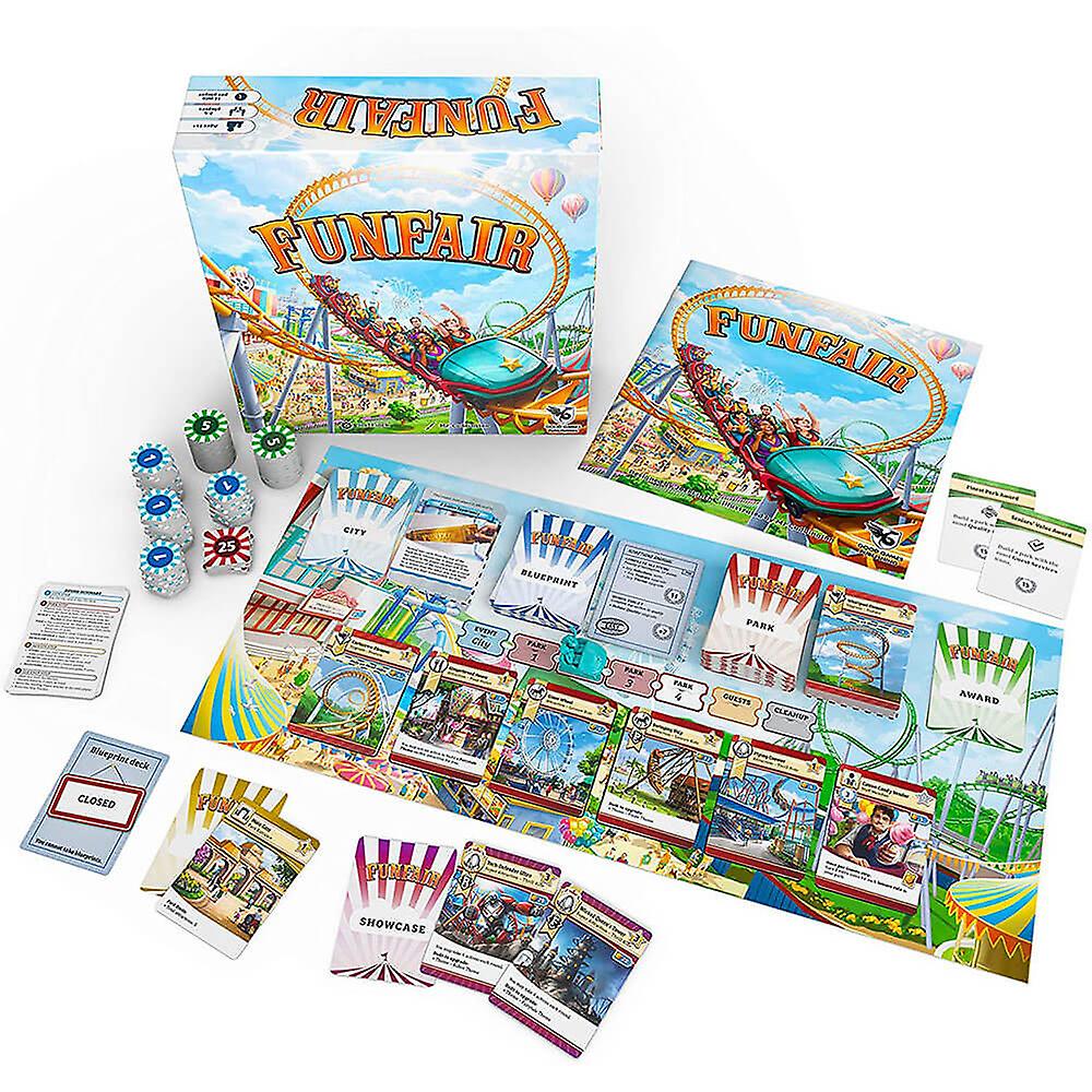 Funfair Strategy Board Game Tabletop Gaming Family Party Game Christmas Gift