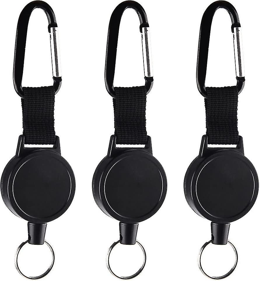 Lot de 3 porte-clés rétractables robustes Jojo