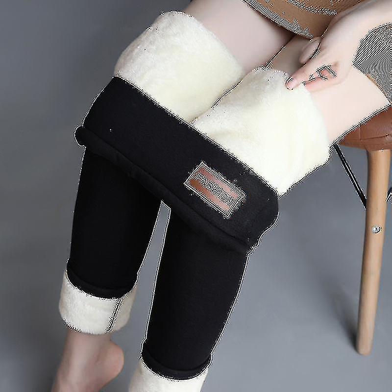 Χειμώνας Sherpa Fleece Φοινί Κολάν Υψηλής Μέσης Ελαστικό Παχύ Κασμίρ Κολάν Βελούδινο Ζεστό Θερμικό Παντελόνι