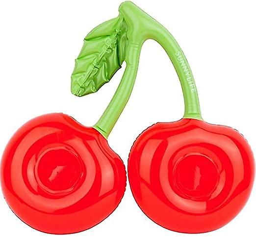 Inflatable Drink Holder Cherry Cup Floating Coasters for Summer Pool Party