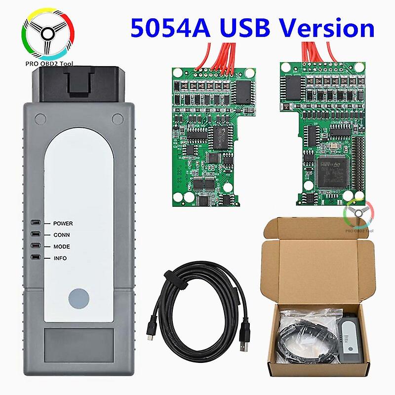 5054A Usb Version Obd2 Diagnostic Interface Support V9.01 5054a V7.21 Code Scanner For Vag Multibrand Cars