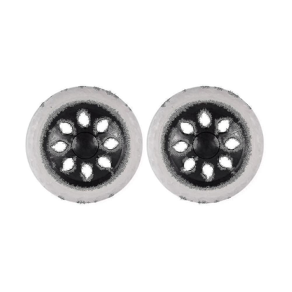 2 Pcs Black White Plastic Core Foam Cartwheel Casters