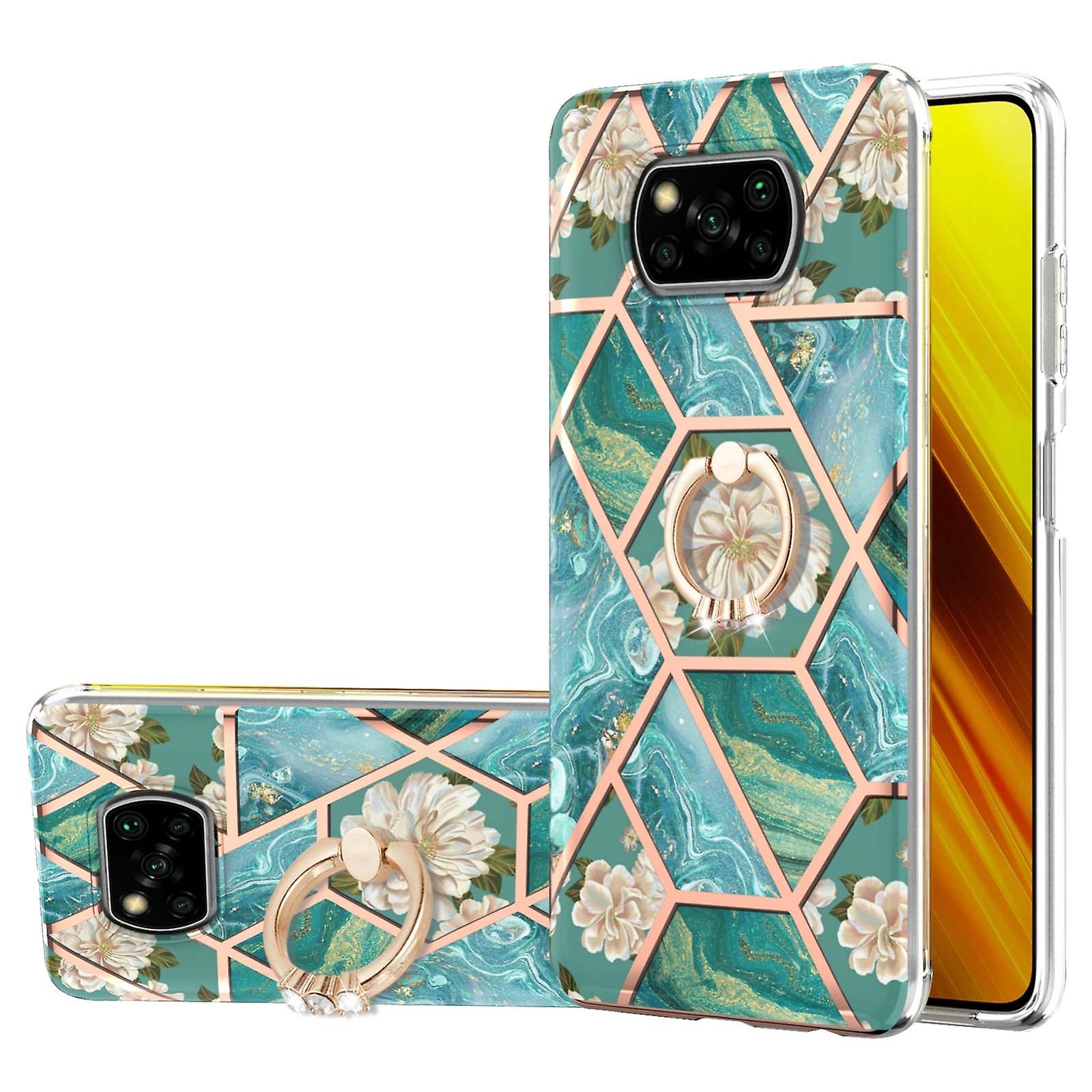 Marble Flower TPU Case For Xiaomi Poco X3 NFC