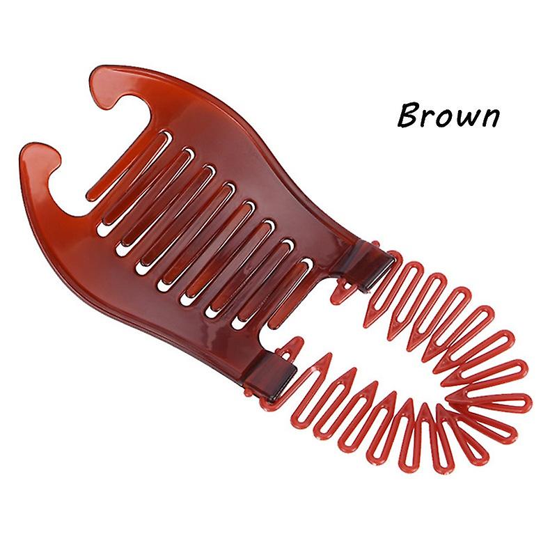 1pc Vintage Banana Clip Hair Comb - Minimalist Ponytail Maker For Effortless Styling