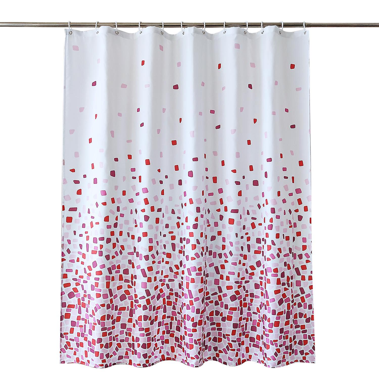 Linjetrykte dusjforheng