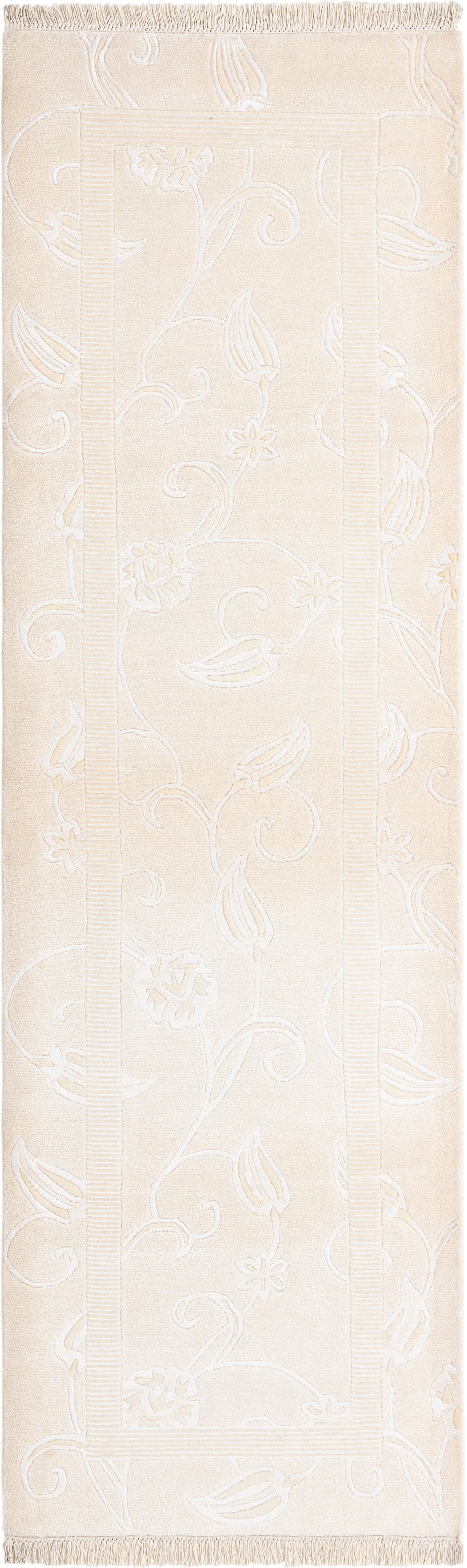 Hadorn Darya-印度 89x300 配米色手摇织机印度地毯