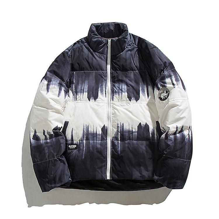 Men's Trendy Gradient Color Casual Down Jacket