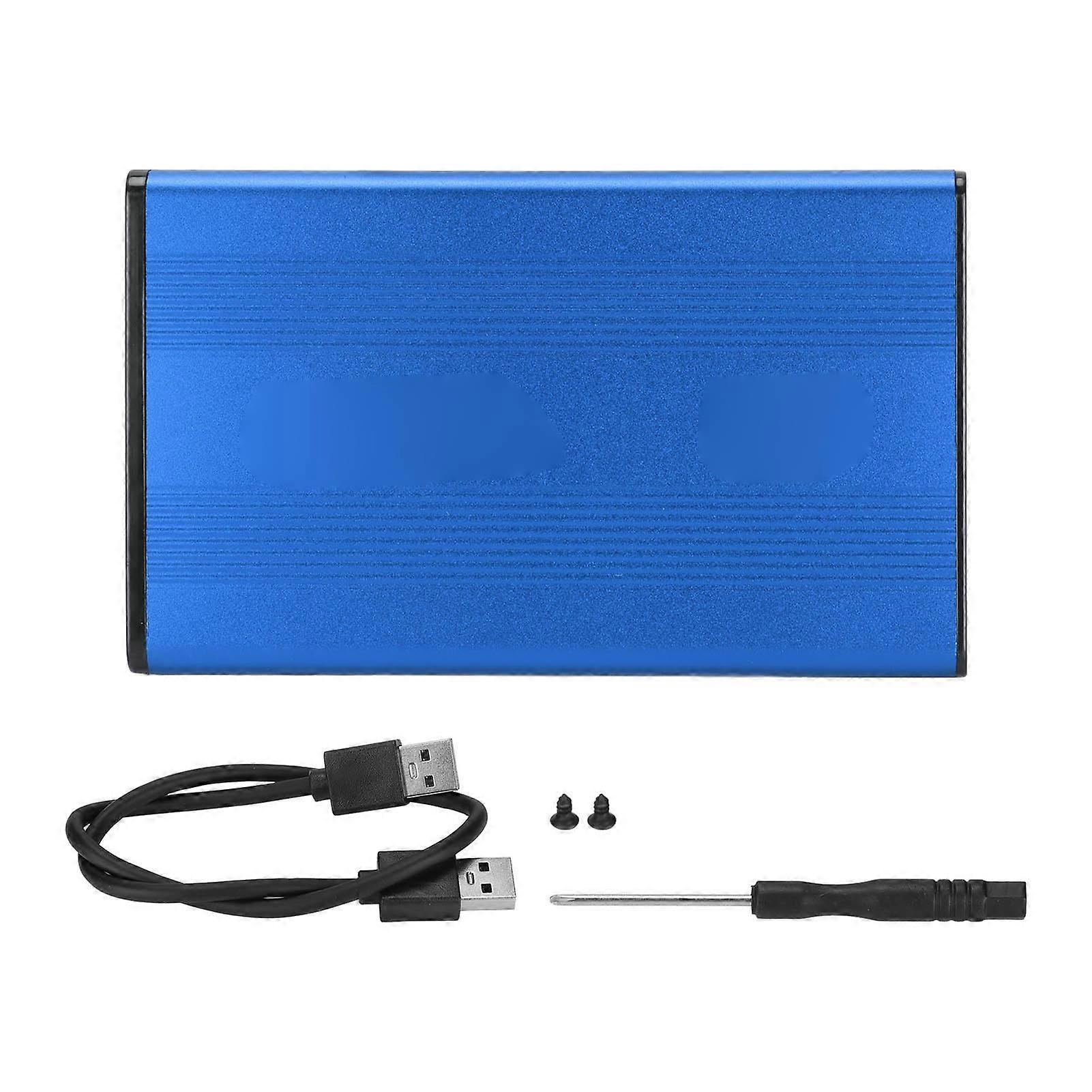 HDD Enclosure 2.5in 5Gbps 2TB Capacity Anti Static Hard Drive Case with USB3.0 Interface for Windows for OS X for Vista