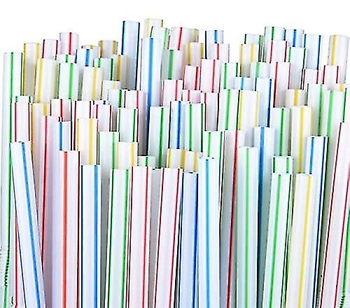 Straws 100 Drinking Straws Flexible Reusable Straws Multi Coloured Striped