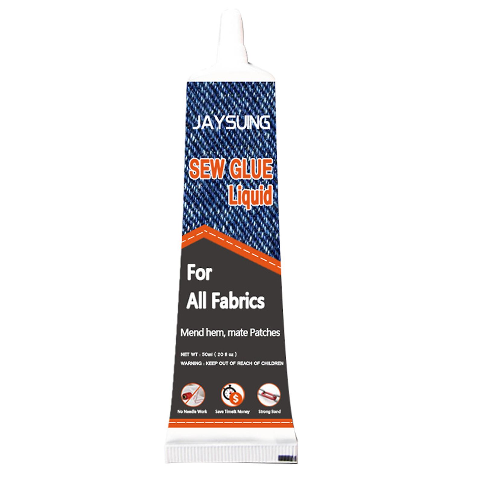 Fast Dry Sew Fabric Glue Multi-Use Practical Easy Operation Washing Resistant Heat Resistant